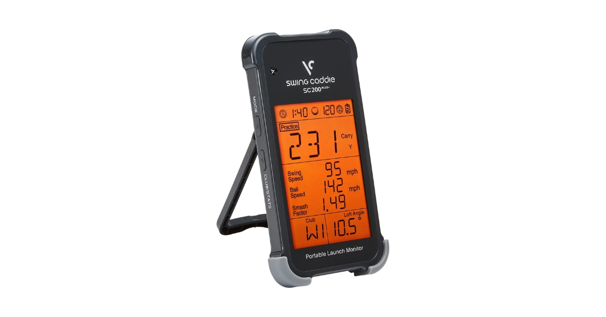 Voice Caddie SC200 Plus, portable golf launch monitor,